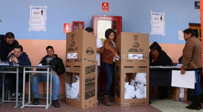 Resultado de elección presidencial en Ecuador tardará tres días en conocerse